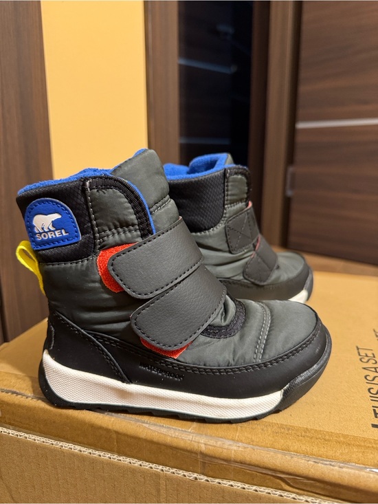 Sorel Other - Sorel Kids Gray, Blue & Red Winter Boots